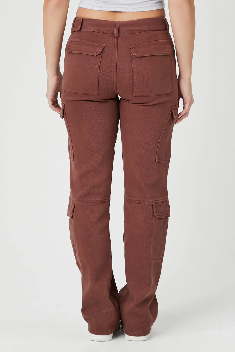 Belted Denim Cargo Jeans - Image 4