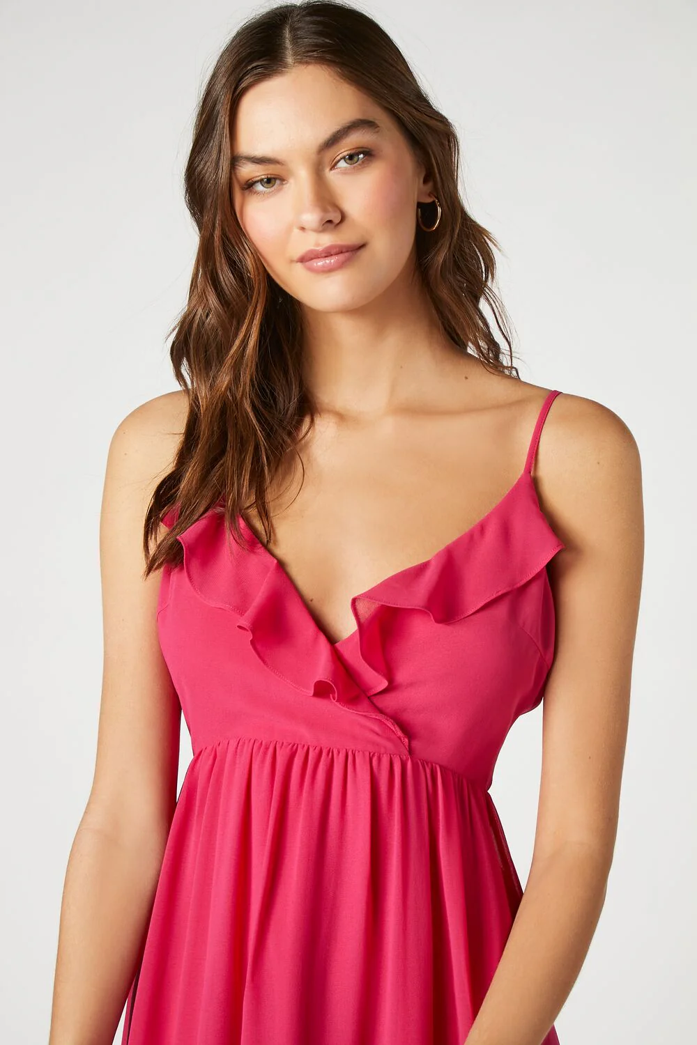 Chiffon Ruffle High-Low Dress - Image 5