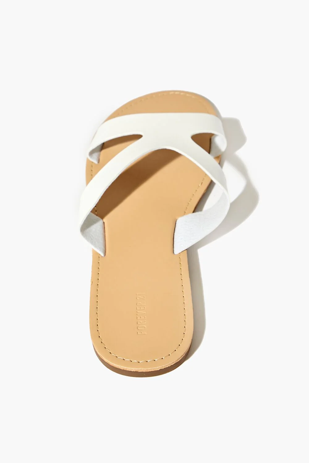Faux Leather Strappy Flat Sandals - Image 3