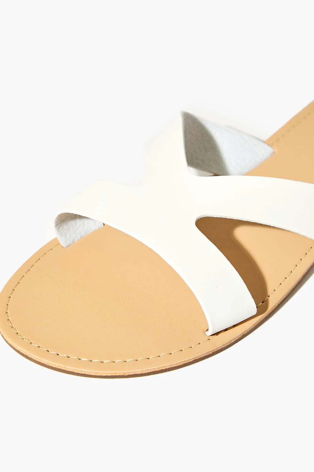 Faux Leather Strappy Flat Sandals - Image 5