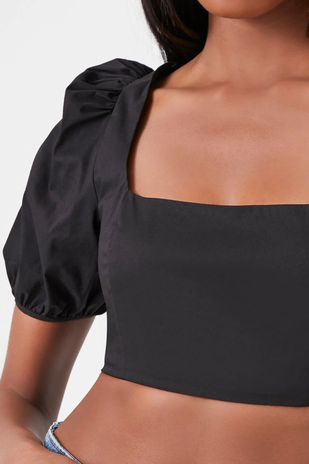 Poplin Cutout Crop Top - Image 5