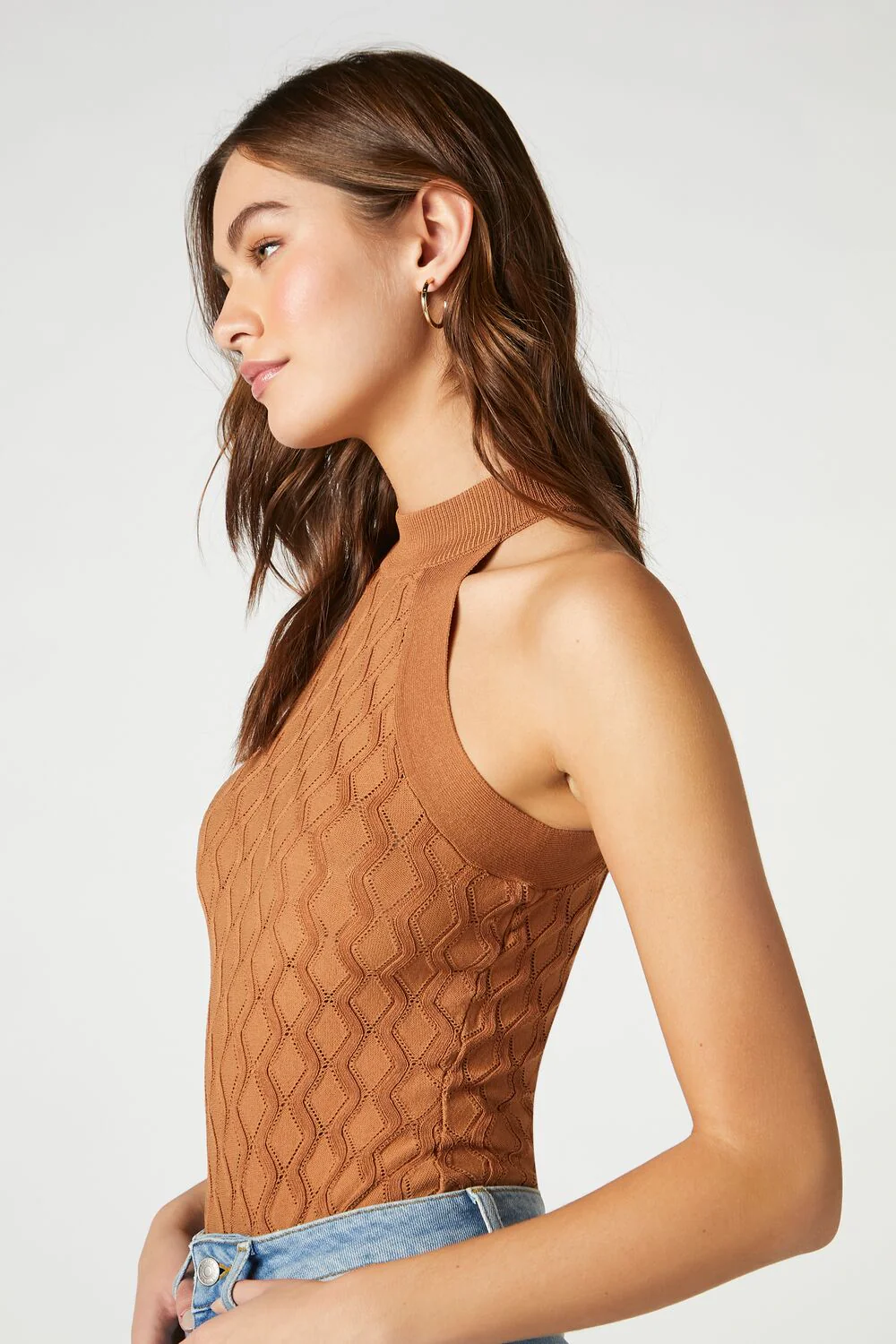 Sleeveless Sweater-Knit Bodysuit - Image 2