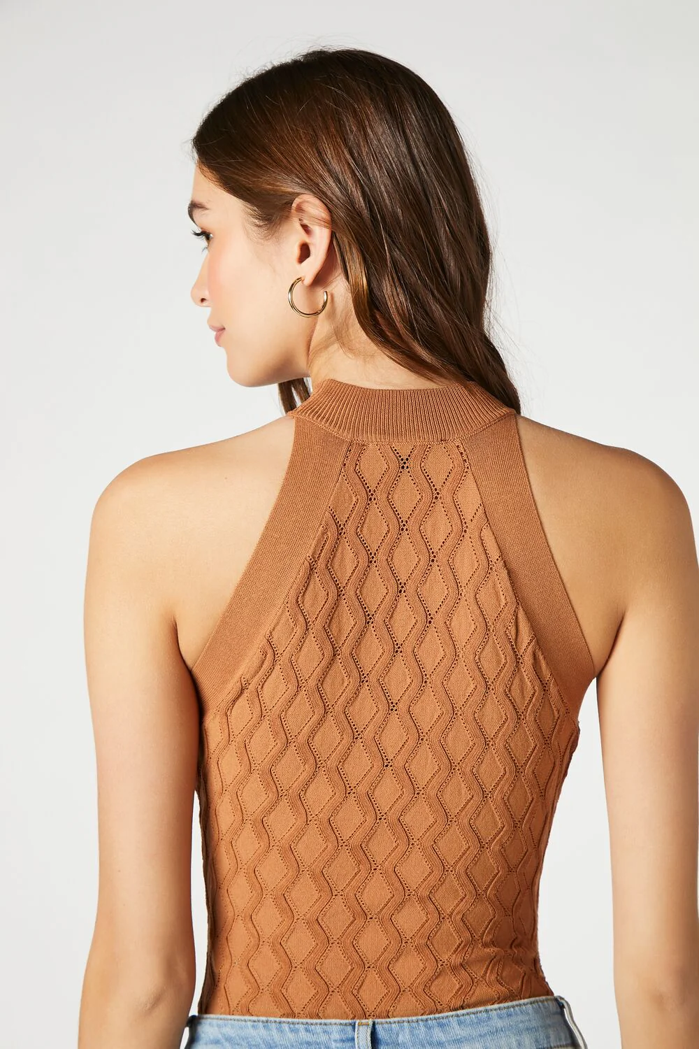 Sleeveless Sweater-Knit Bodysuit - Image 3