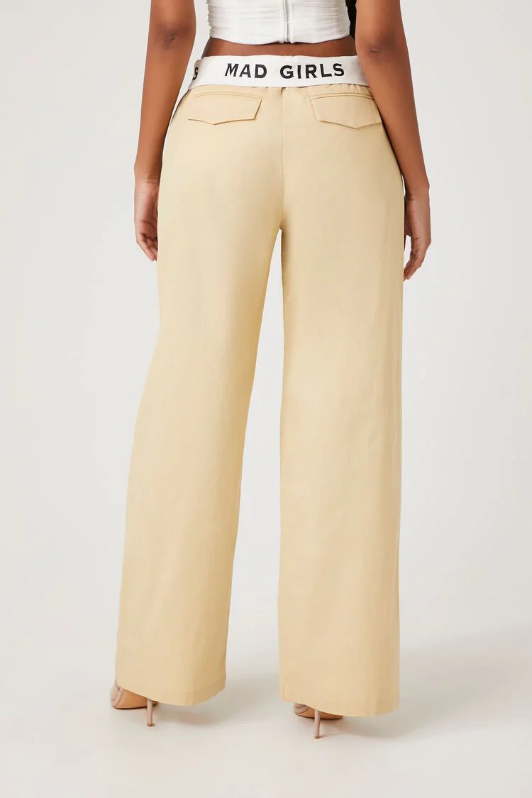 Mad Girls Graphic Wide-Leg Pants - Image 4