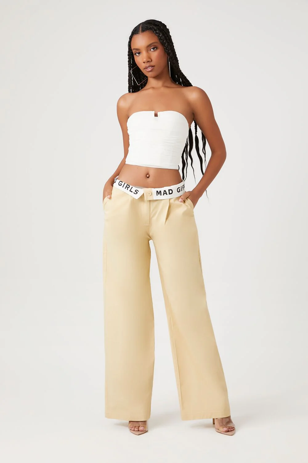 Mad Girls Graphic Wide-Leg Pants - Image 5