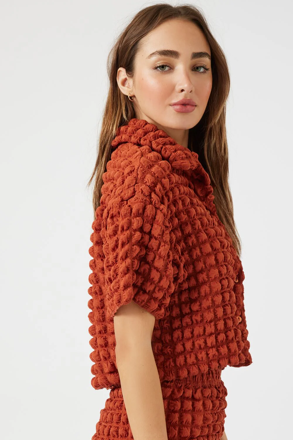 Textured Short-Sleeve Shirt - Image 2
