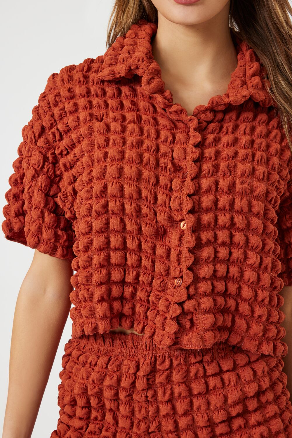 Textured Short-Sleeve Shirt - Image 5