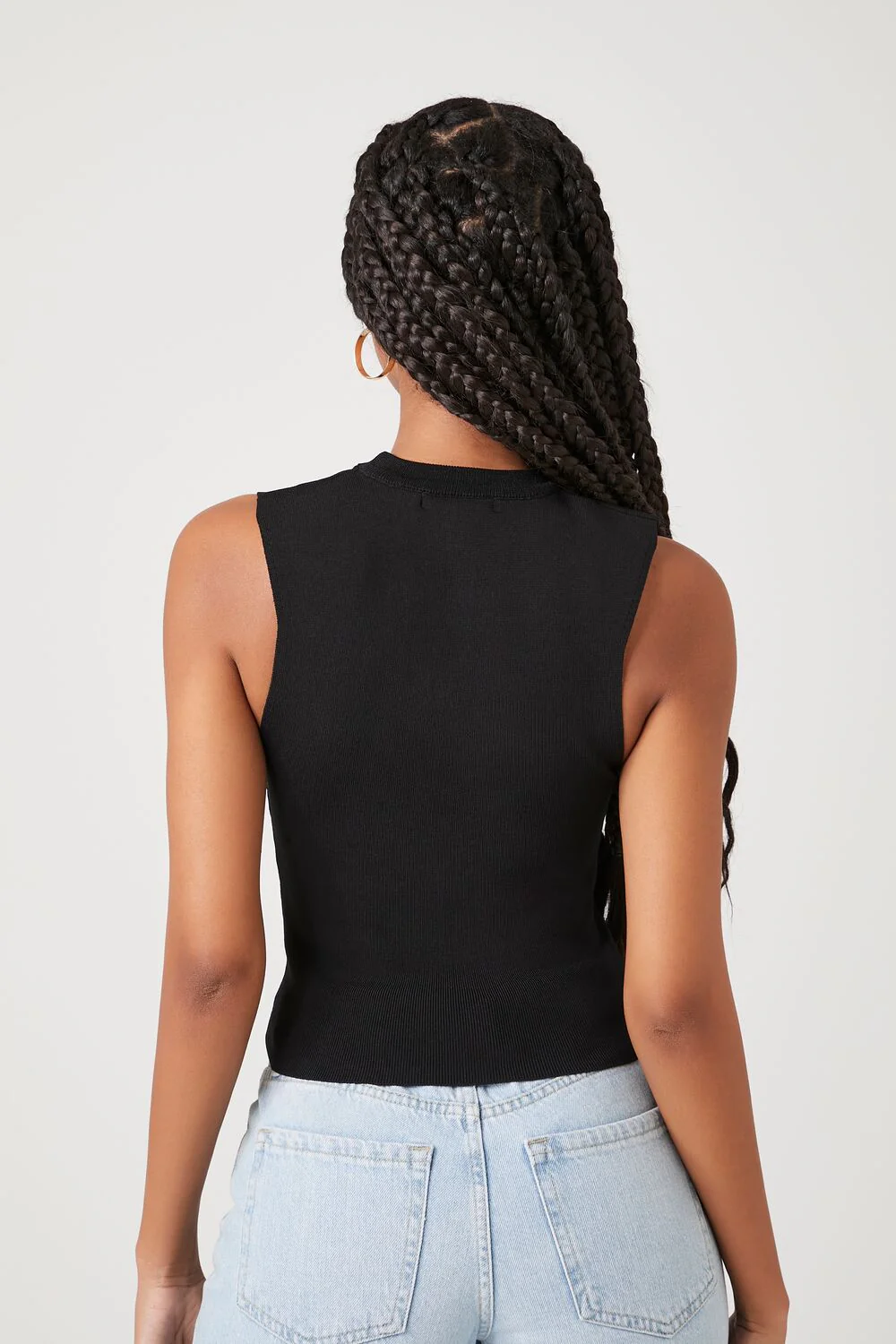 Sweater-Knit Cutout Top - Image 3