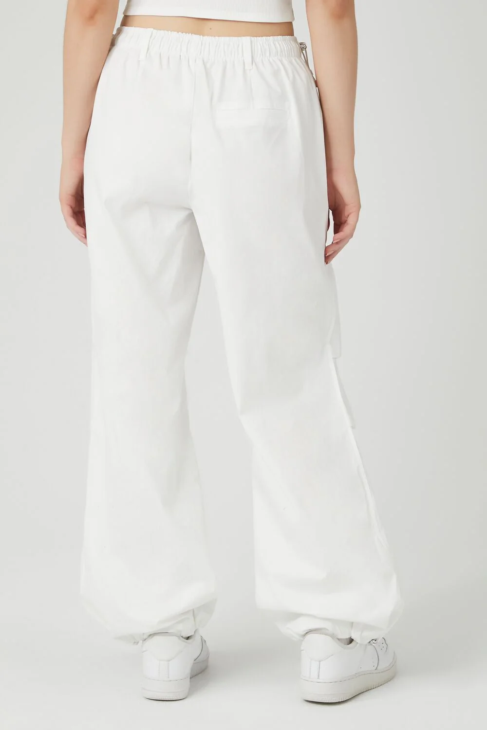 Twill Wide-Leg Cargo Pants - Image 4