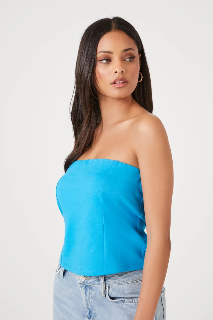 Ponte Knit Tube Top - Image 2