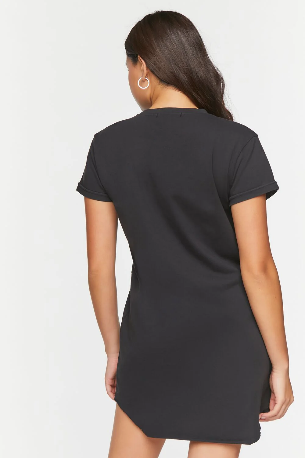 Raw-Cut Mini T-Shirt Dress - Image 3