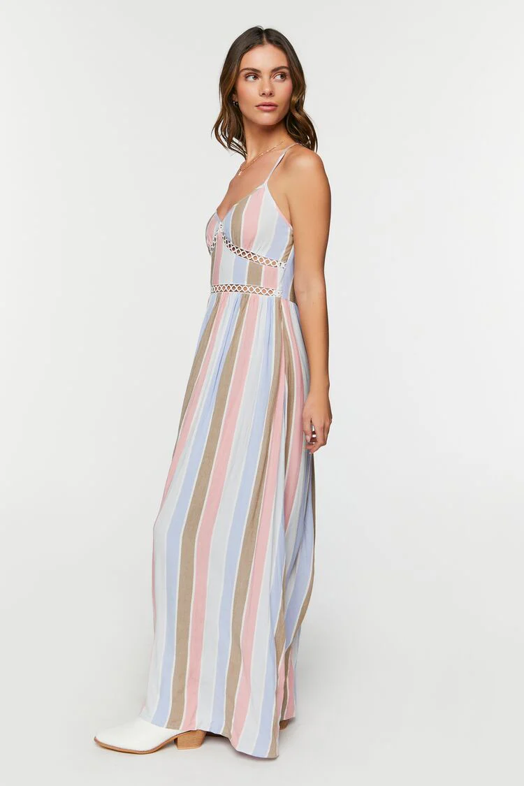 Striped Cutout Maxi Dress - Image 2