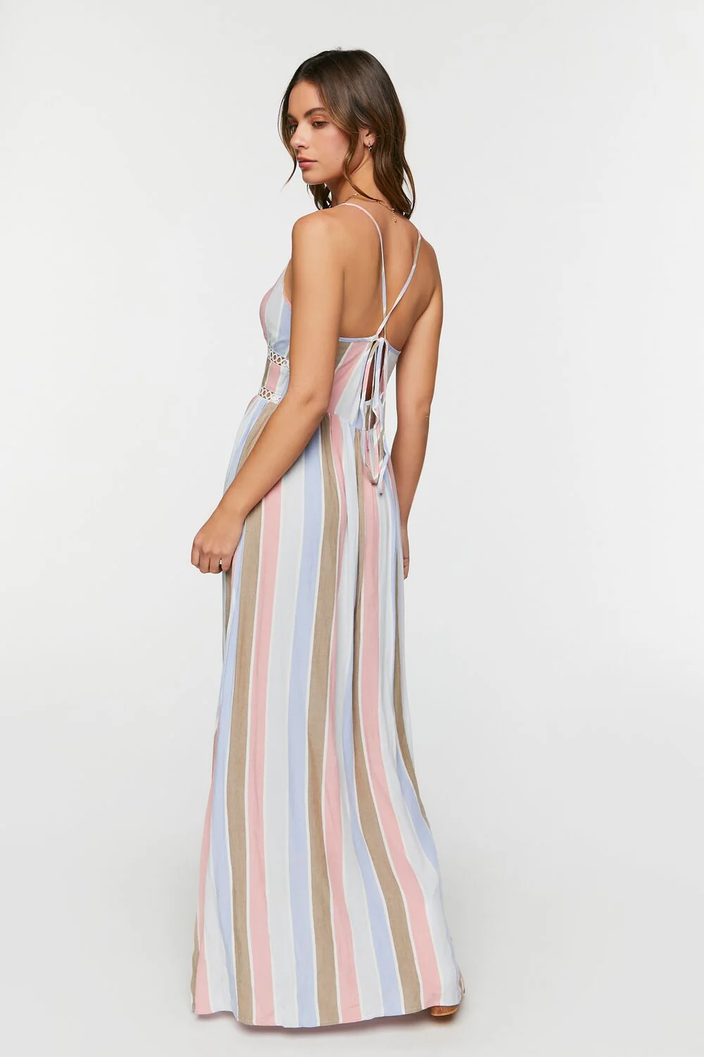 Striped Cutout Maxi Dress - Image 3
