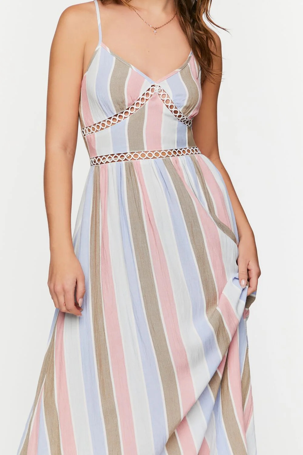 Striped Cutout Maxi Dress - Image 5
