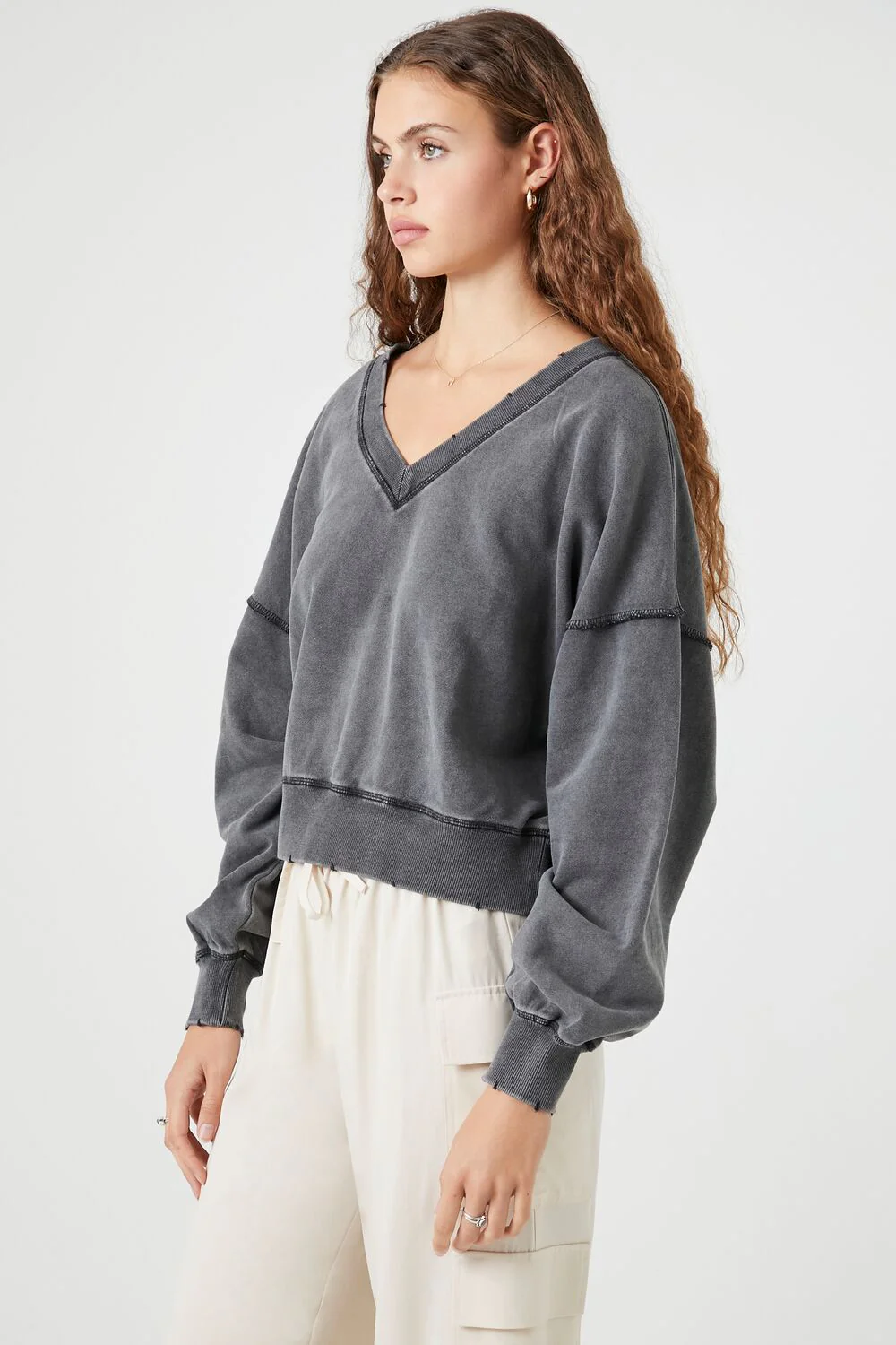 French Terry Mineral Wash Pullover - Image 2