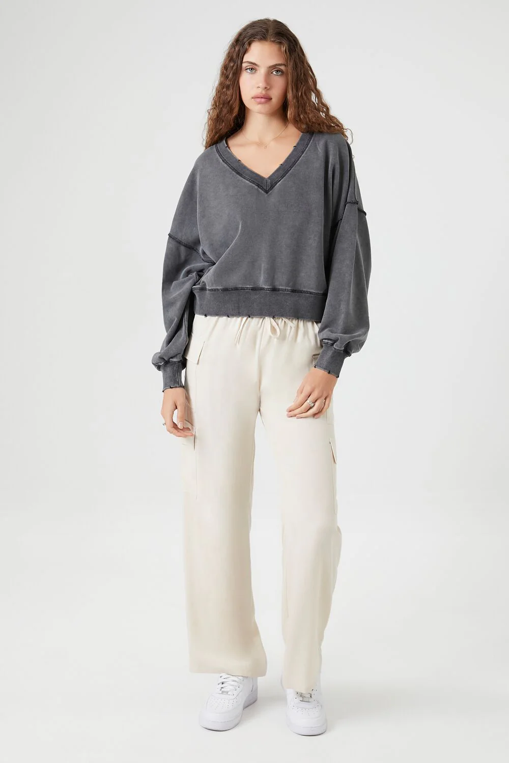 French Terry Mineral Wash Pullover - Image 4