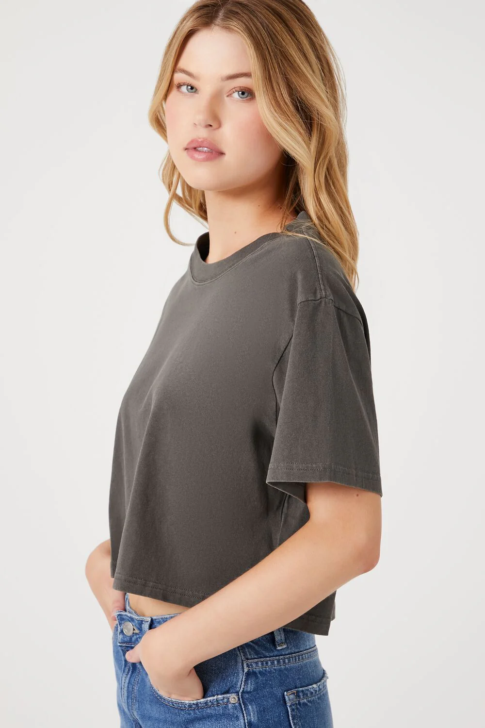Cropped Crew Tee - Image 2