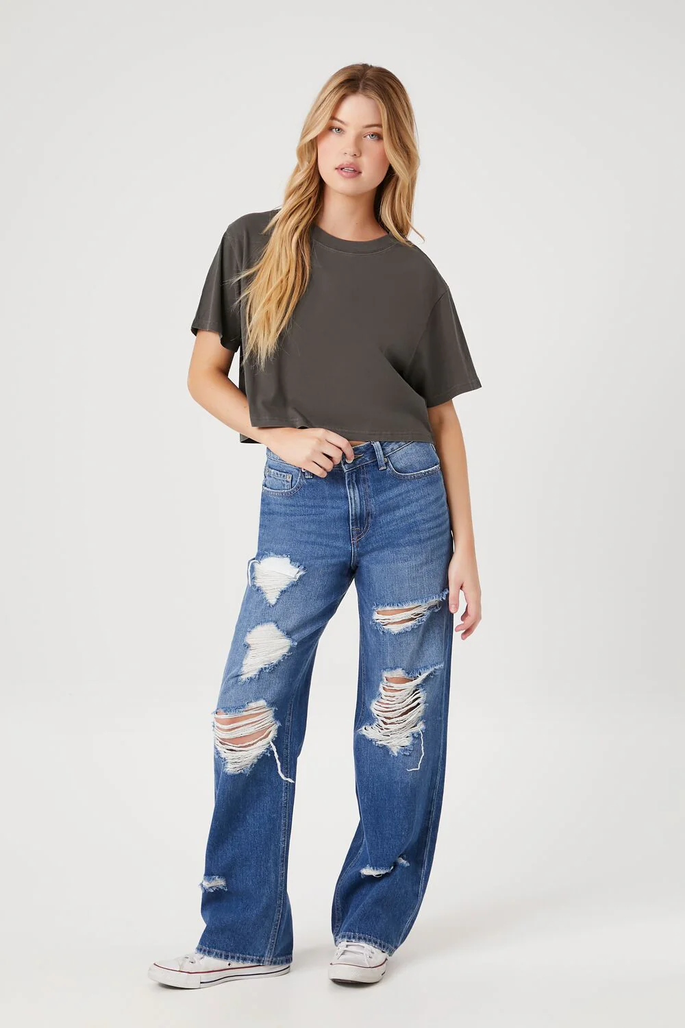Cropped Crew Tee - Image 4