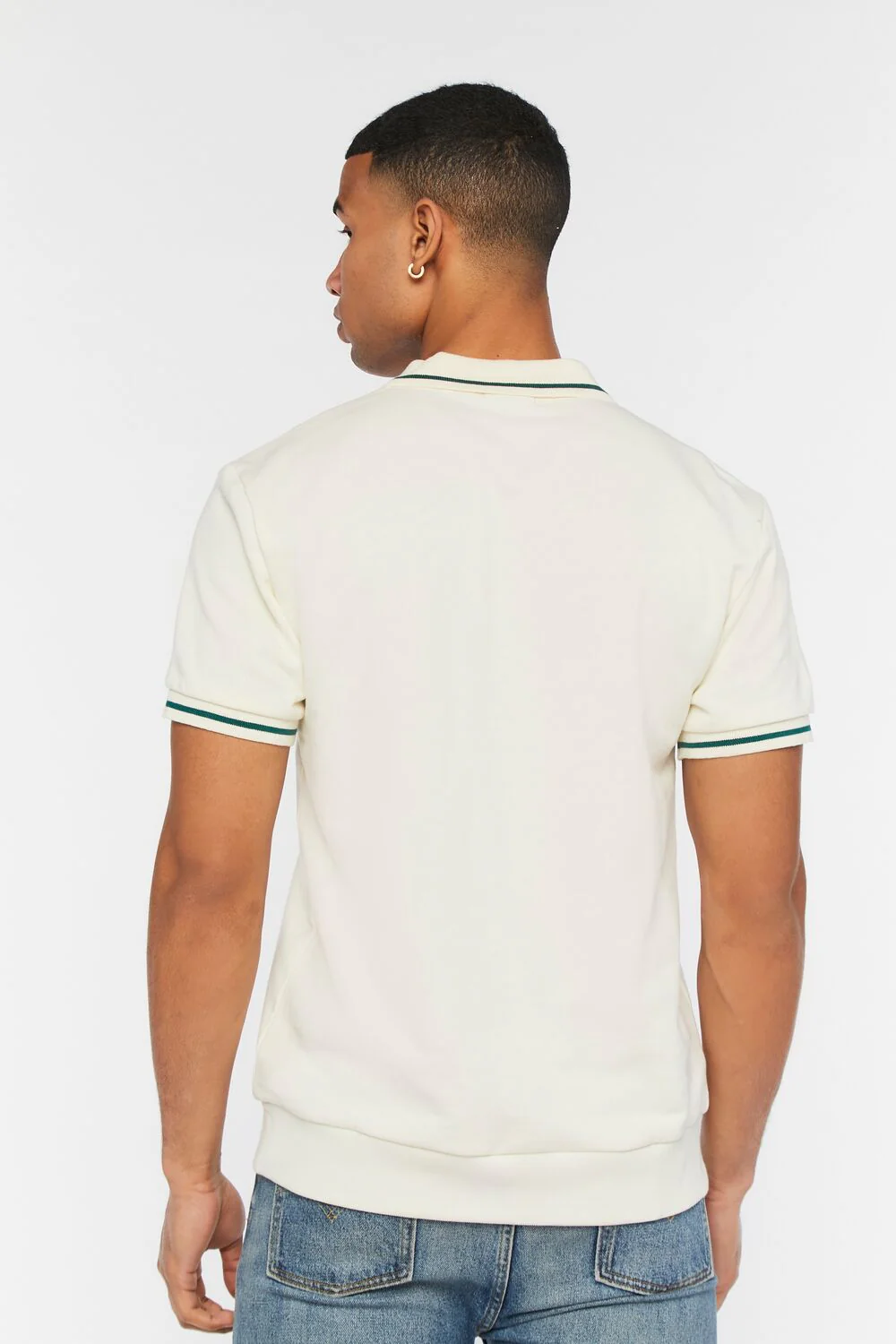 Striped-Trim Polo Shirt - Image 3
