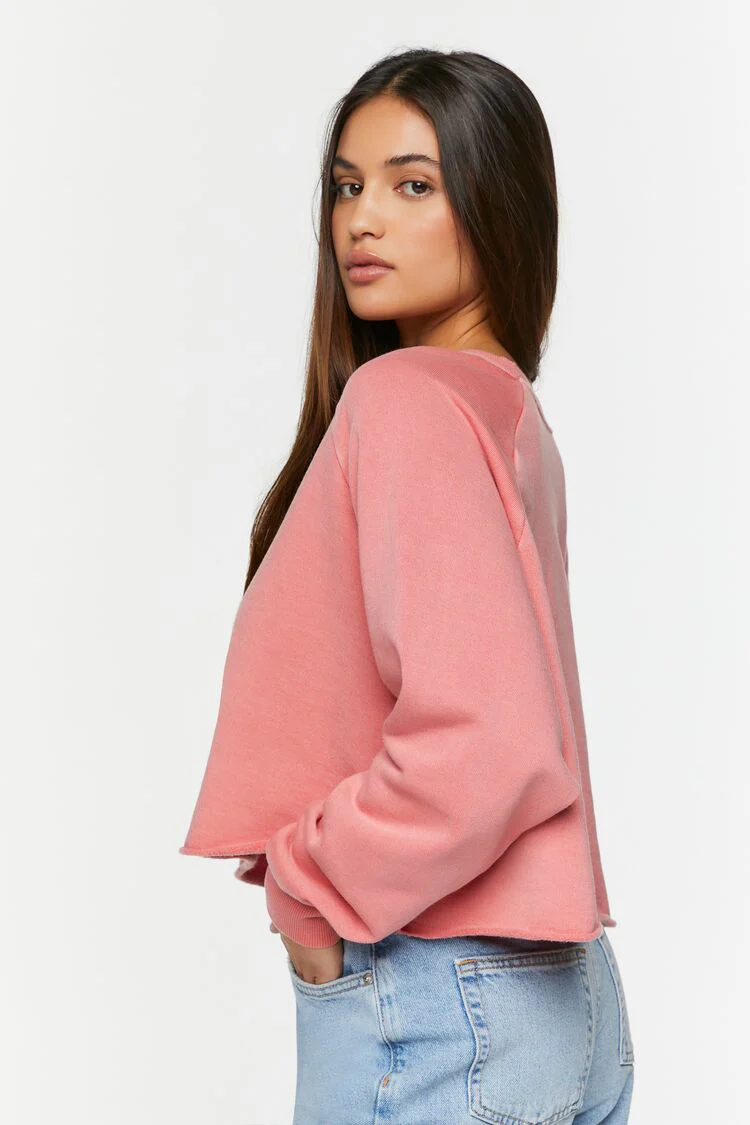 Raw-Cut French Terry Pullover - Image 3