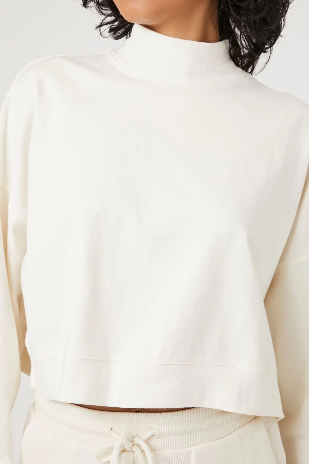 Mock Neck Dolman-Sleeve Top - Image 5