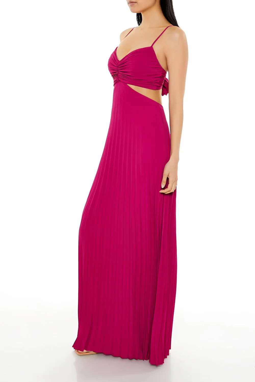 Pleated Cutout Maxi Dress - Image 3