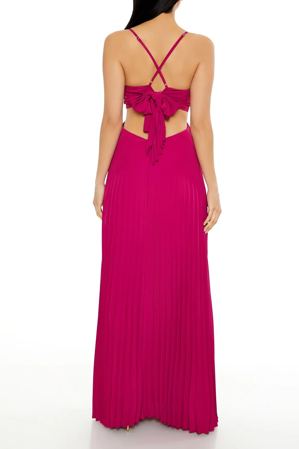 Pleated Cutout Maxi Dress - Image 4