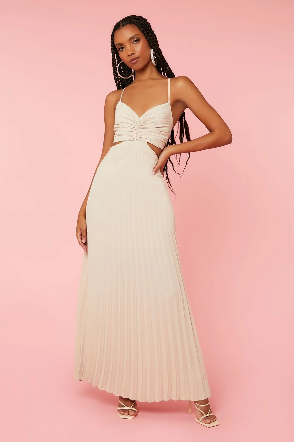 Pleated Cutout Maxi Dress - Image 6