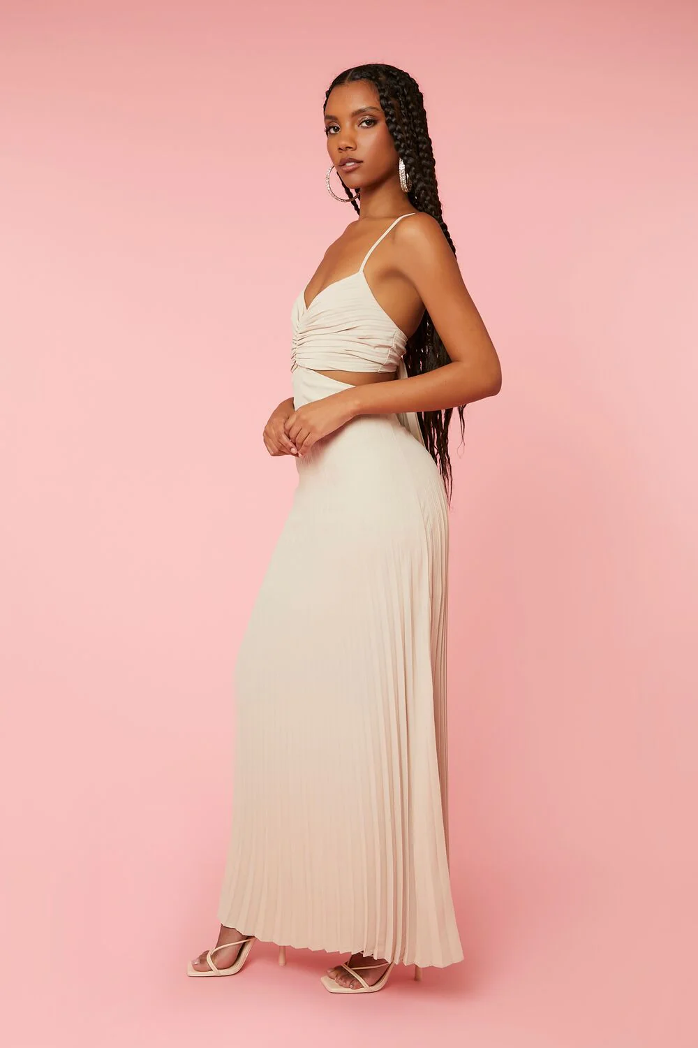 Pleated Cutout Maxi Dress - Image 7