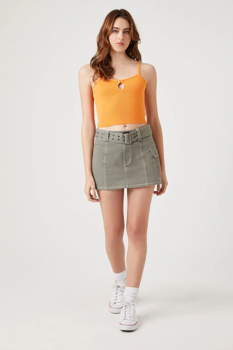 Sweater-Knit Cropped Cami - Image 4