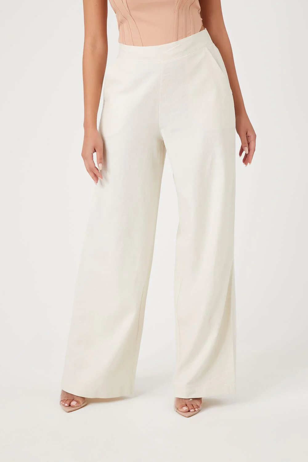 Linen-Blend Wide-Leg Pants - Image 2
