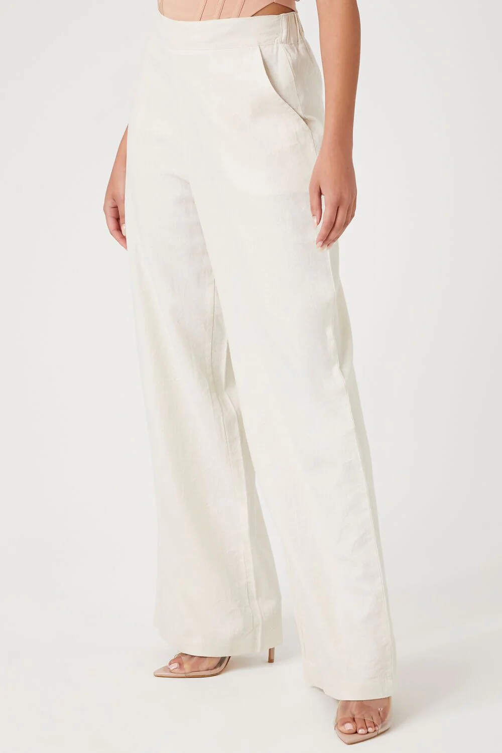 Linen-Blend Wide-Leg Pants - Image 3