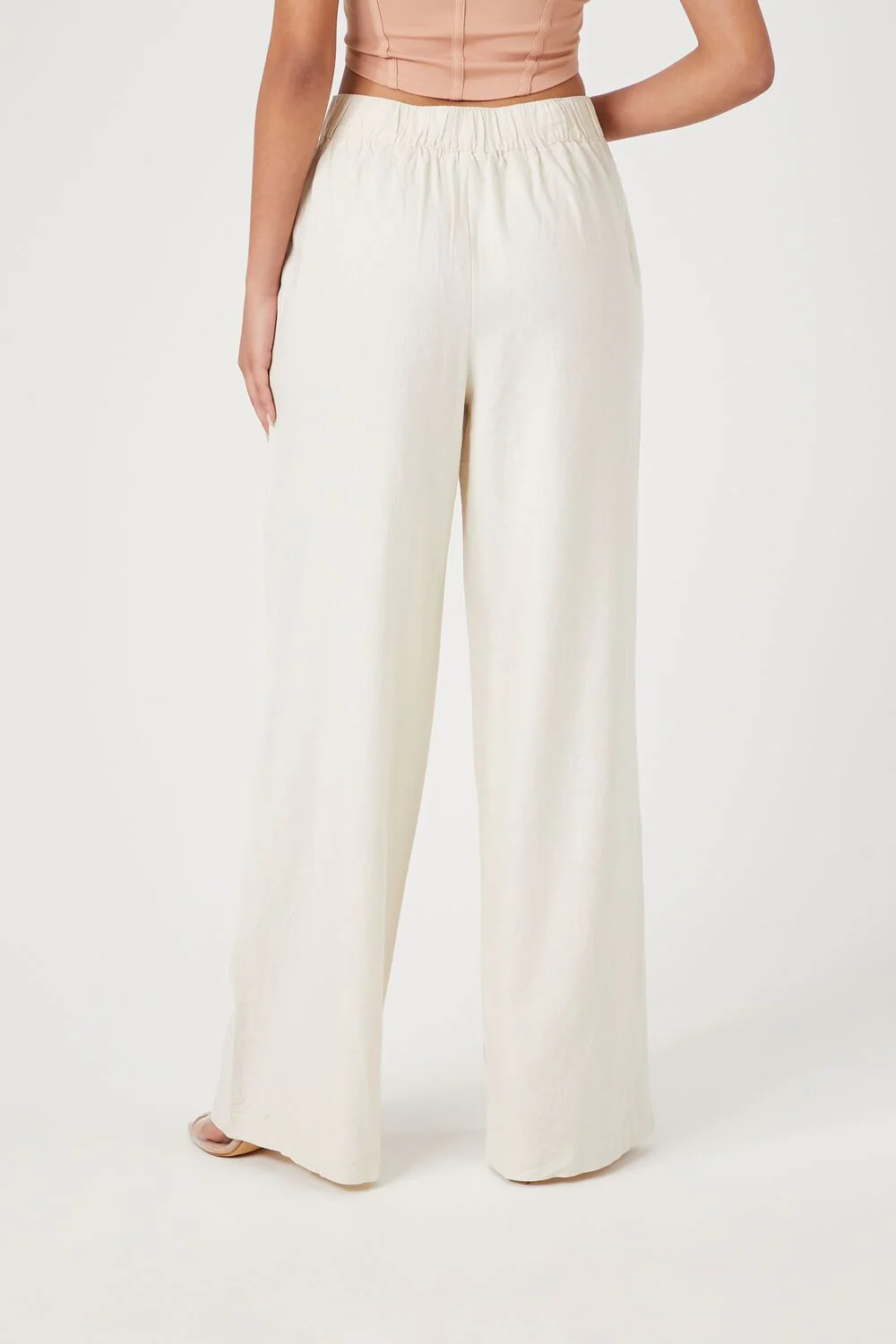 Linen-Blend Wide-Leg Pants - Image 4