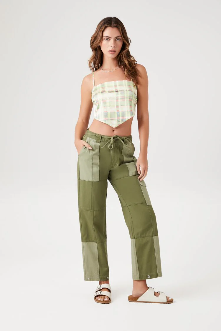 Plaid Handkerchief Cropped Cami - Image 4