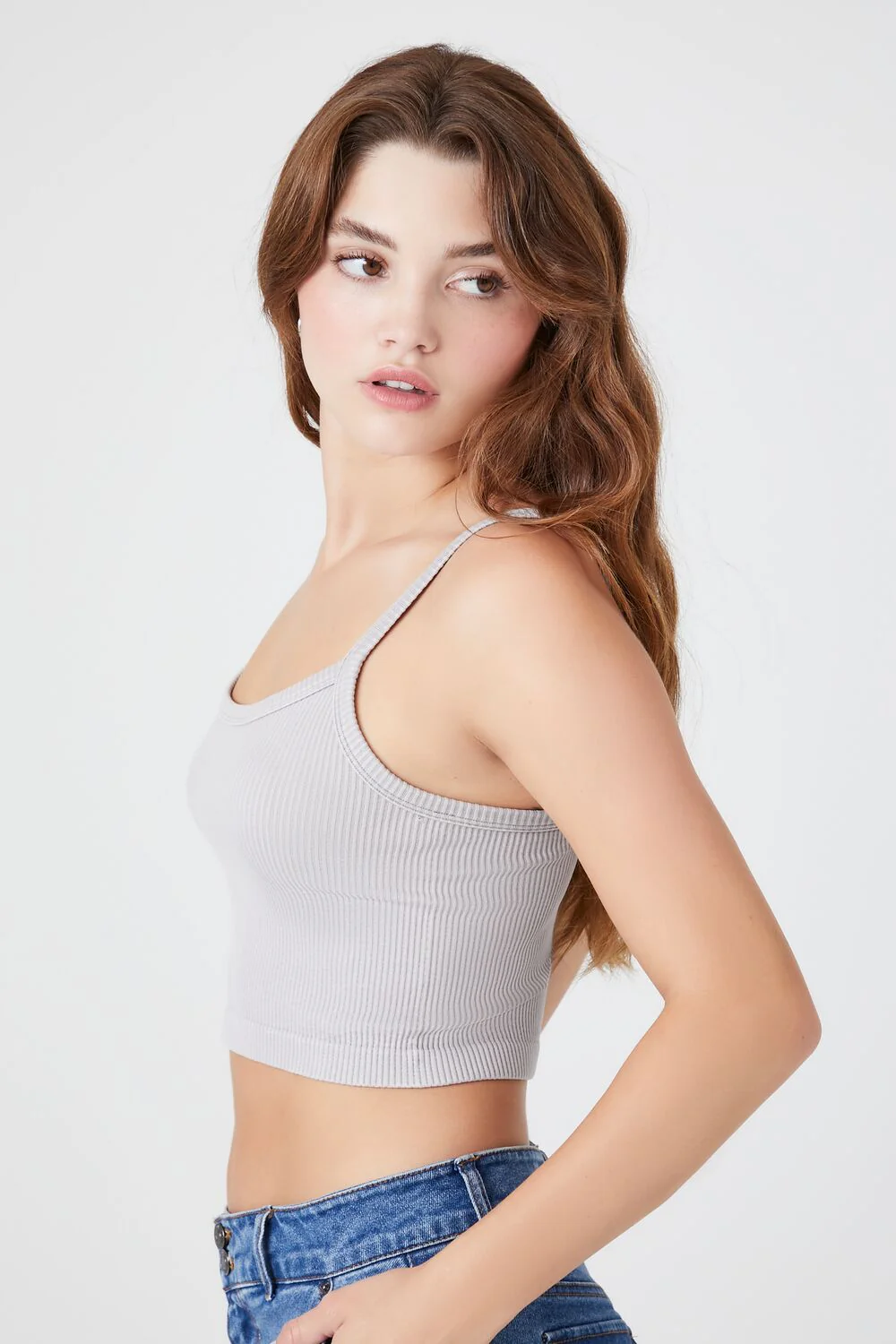Seamless Mineral Wash Cropped Cami - Image 2