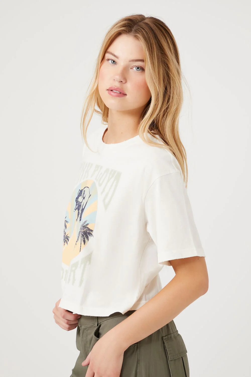 Pink Floyd Graphic Cropped Tee - Image 2