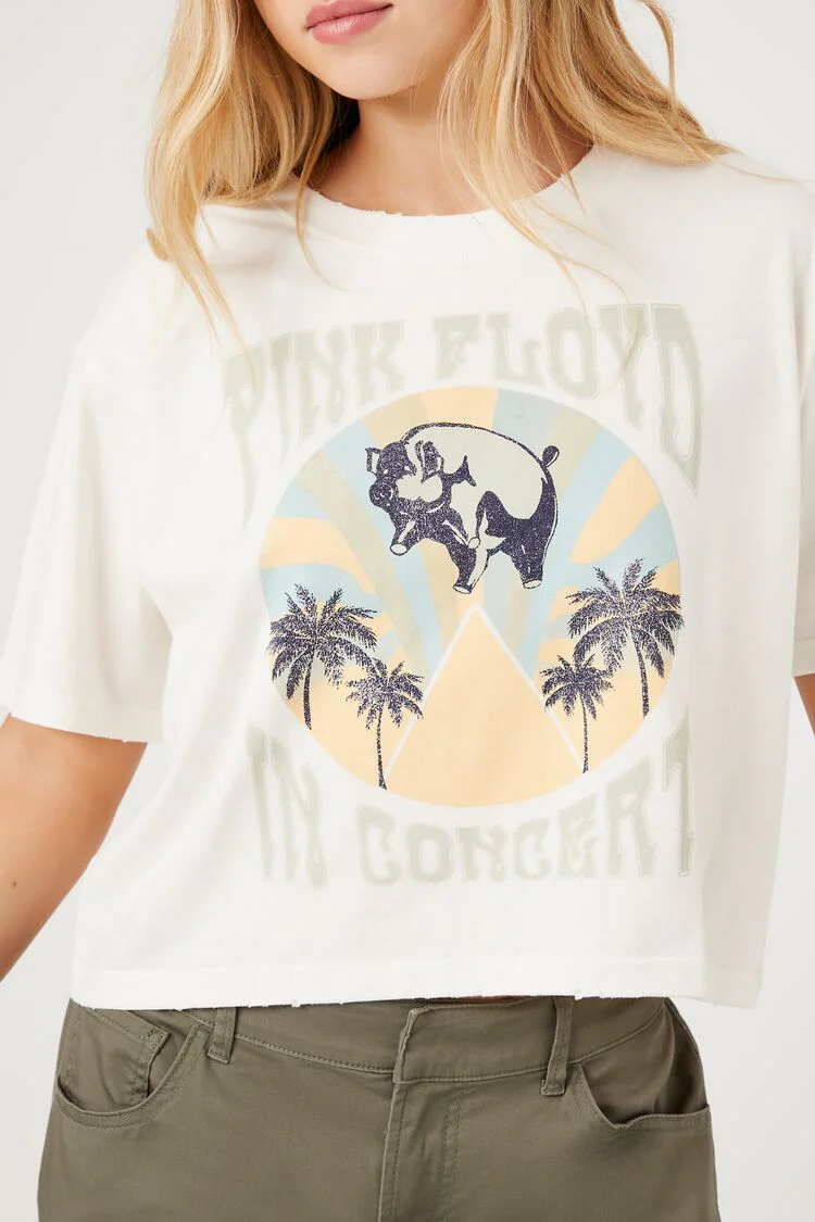 Pink Floyd Graphic Cropped Tee - Image 5