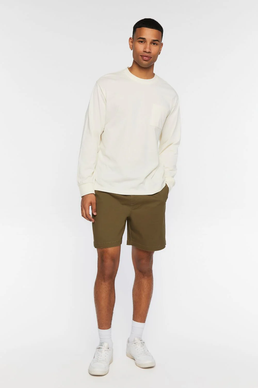 Cotton-Blend Drawstring Shorts - Image 11