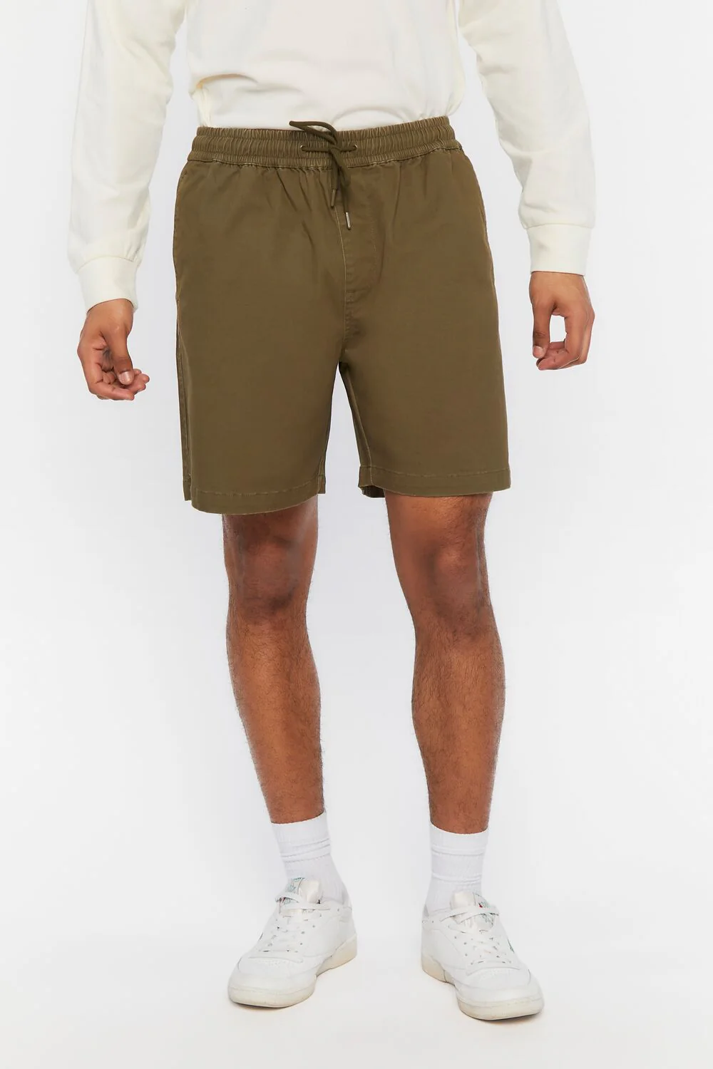 Cotton-Blend Drawstring Shorts - Image 8