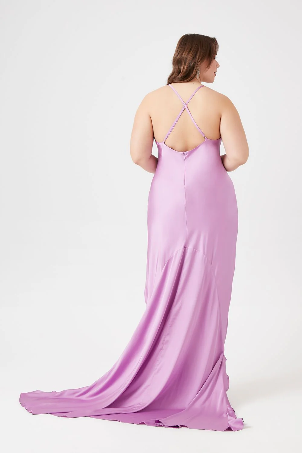 Plus Size Satin Maxi Dress - Image 4
