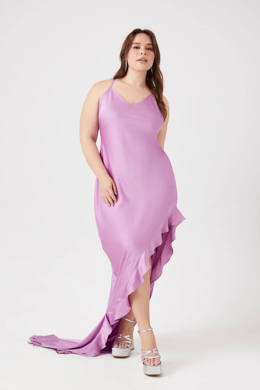 Plus Size Satin Maxi Dress - Image 5