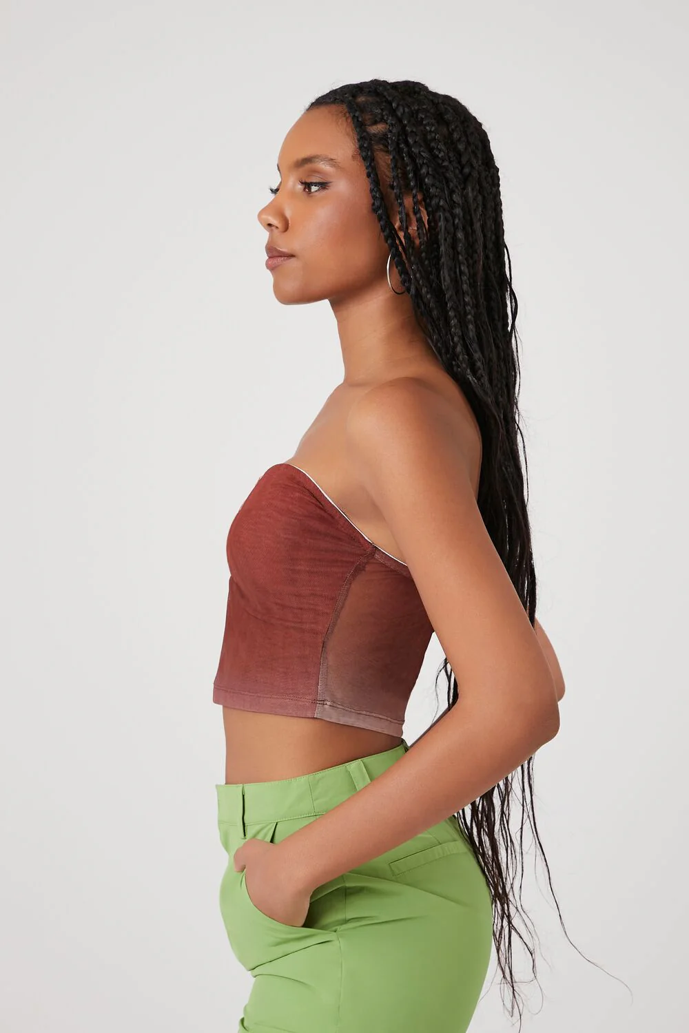 Butterfly Cropped Tube Top - Image 2