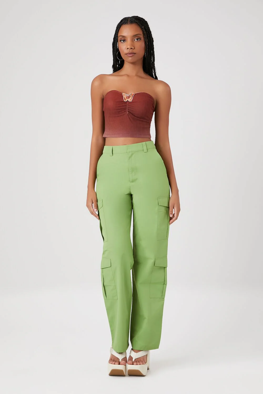 Butterfly Cropped Tube Top - Image 4