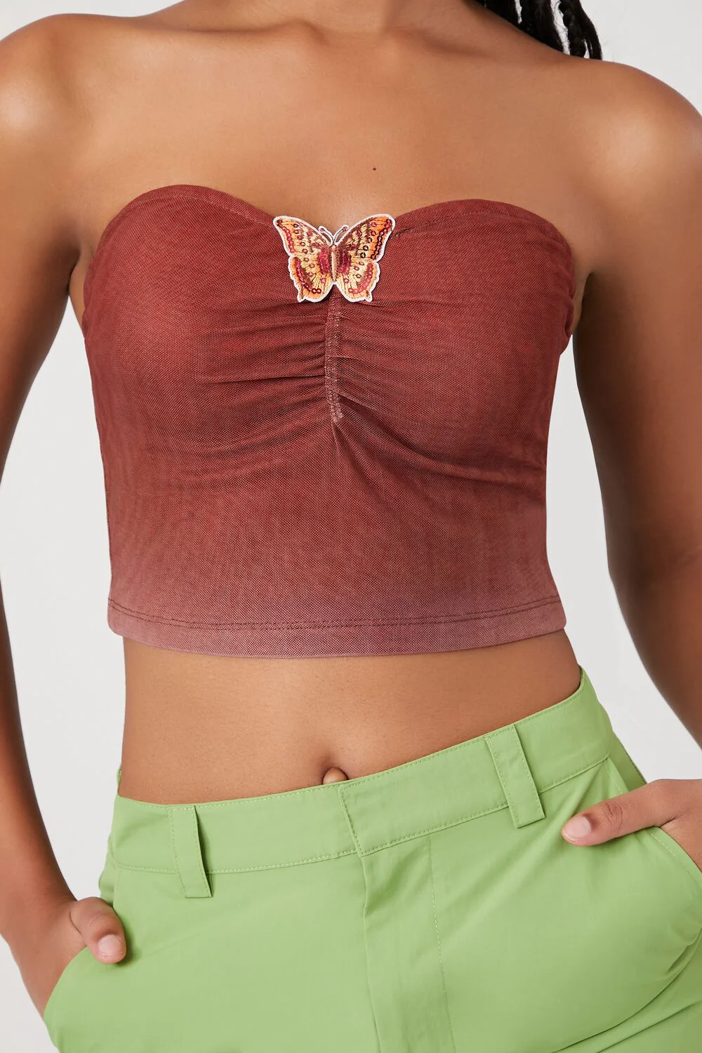 Butterfly Cropped Tube Top - Image 5
