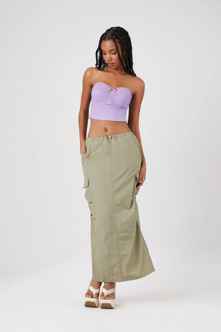 Butterfly Cropped Tube Top - Image 9