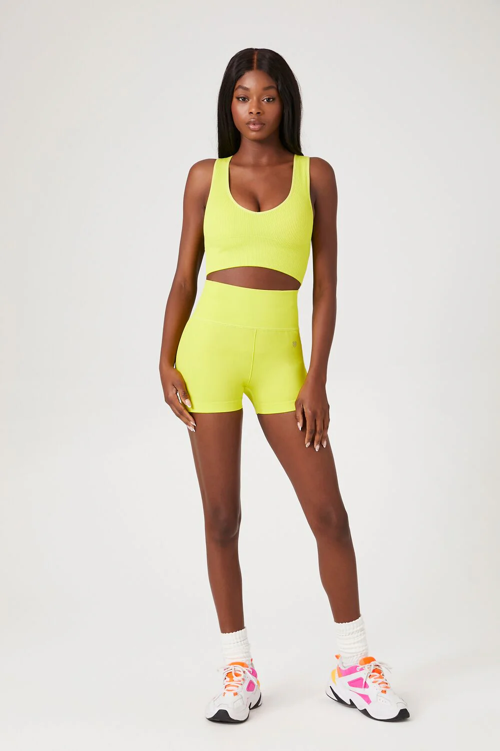 Seamless Ribbed Sports Bra - Image 9