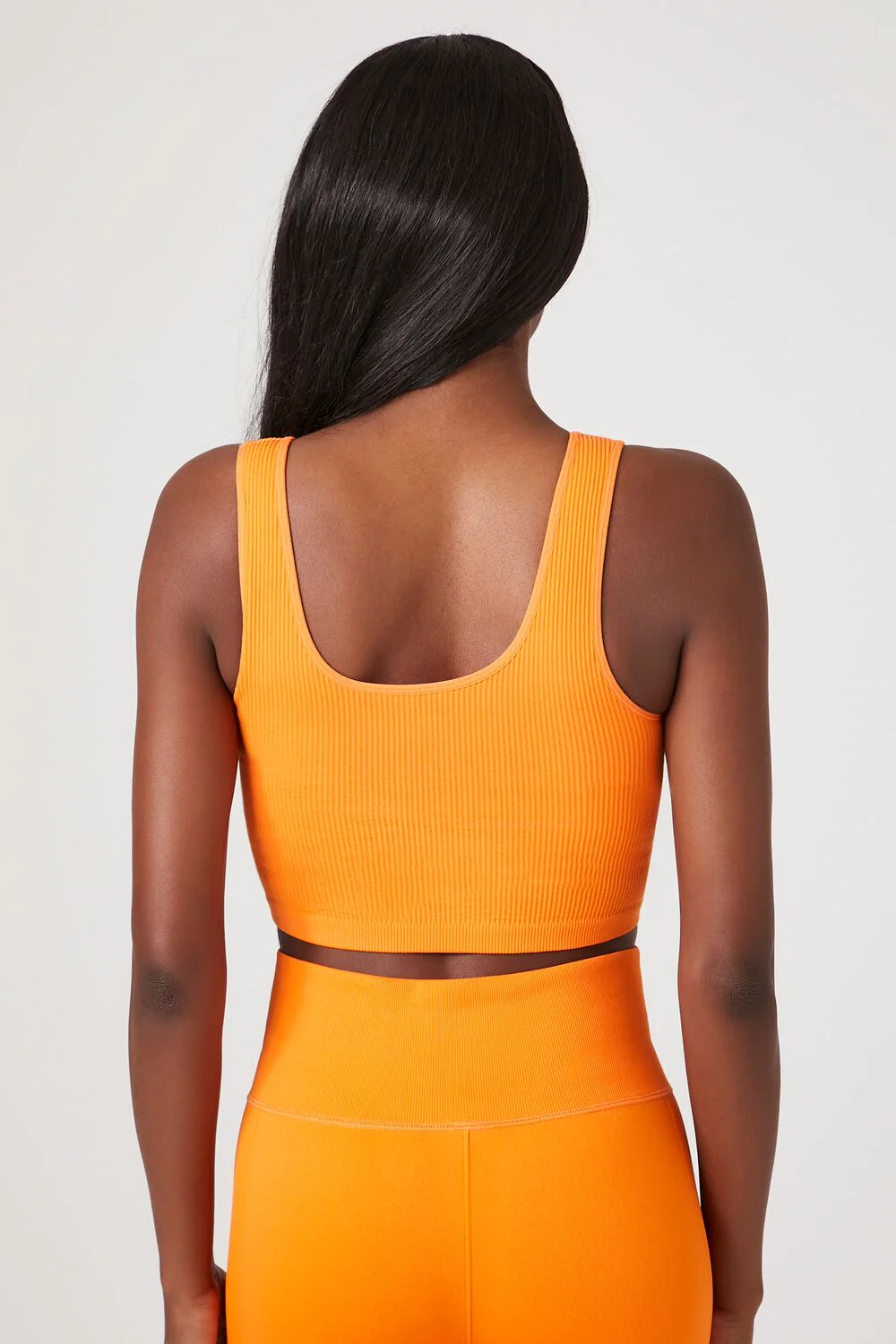 Seamless Ribbed Sports Bra - Image 3