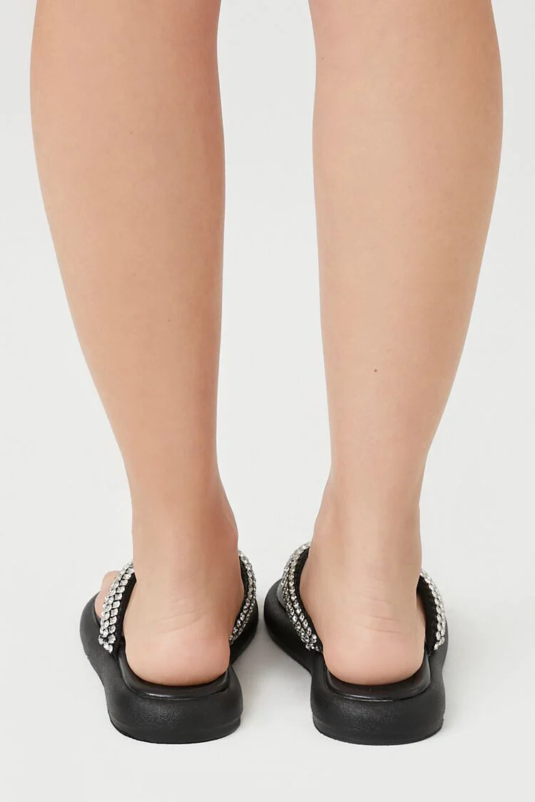 Rhinestone Thong Sandals - Image 3