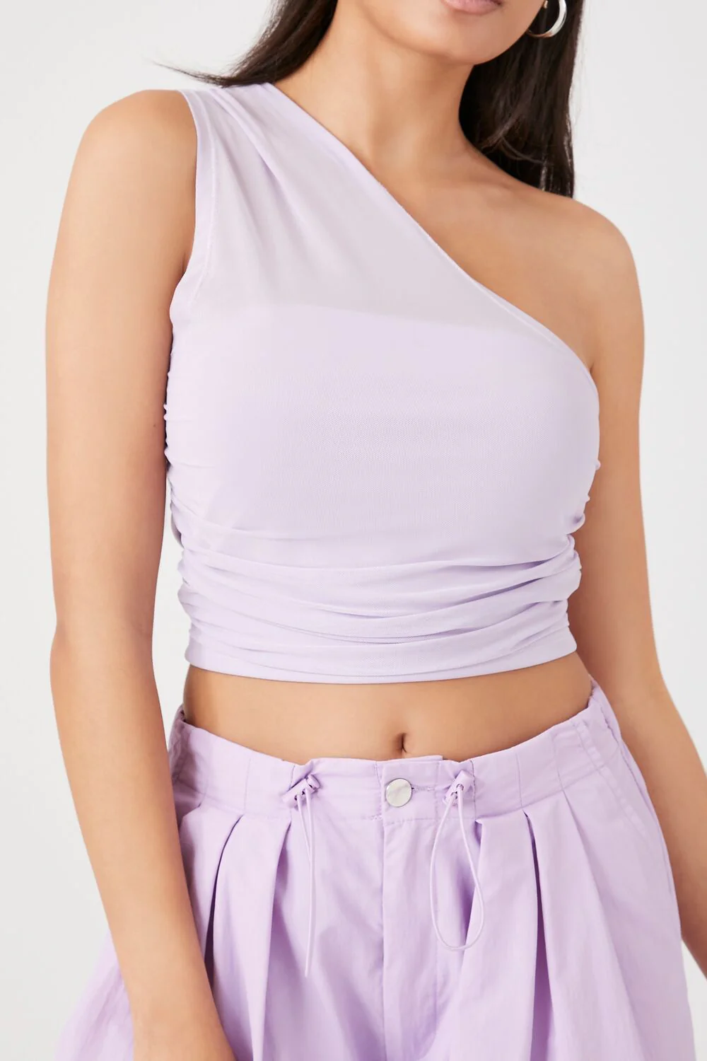 Mesh Sweater-Knit Crop Top - Image 5