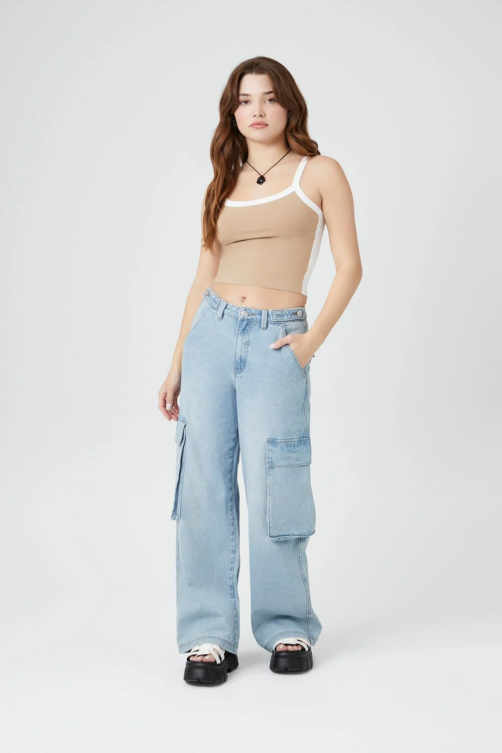Colorblock Cropped Cami - Image 4